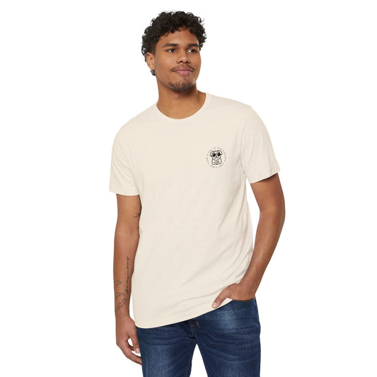 Empowering Recycled Organic T-Shirt - Change the World Message