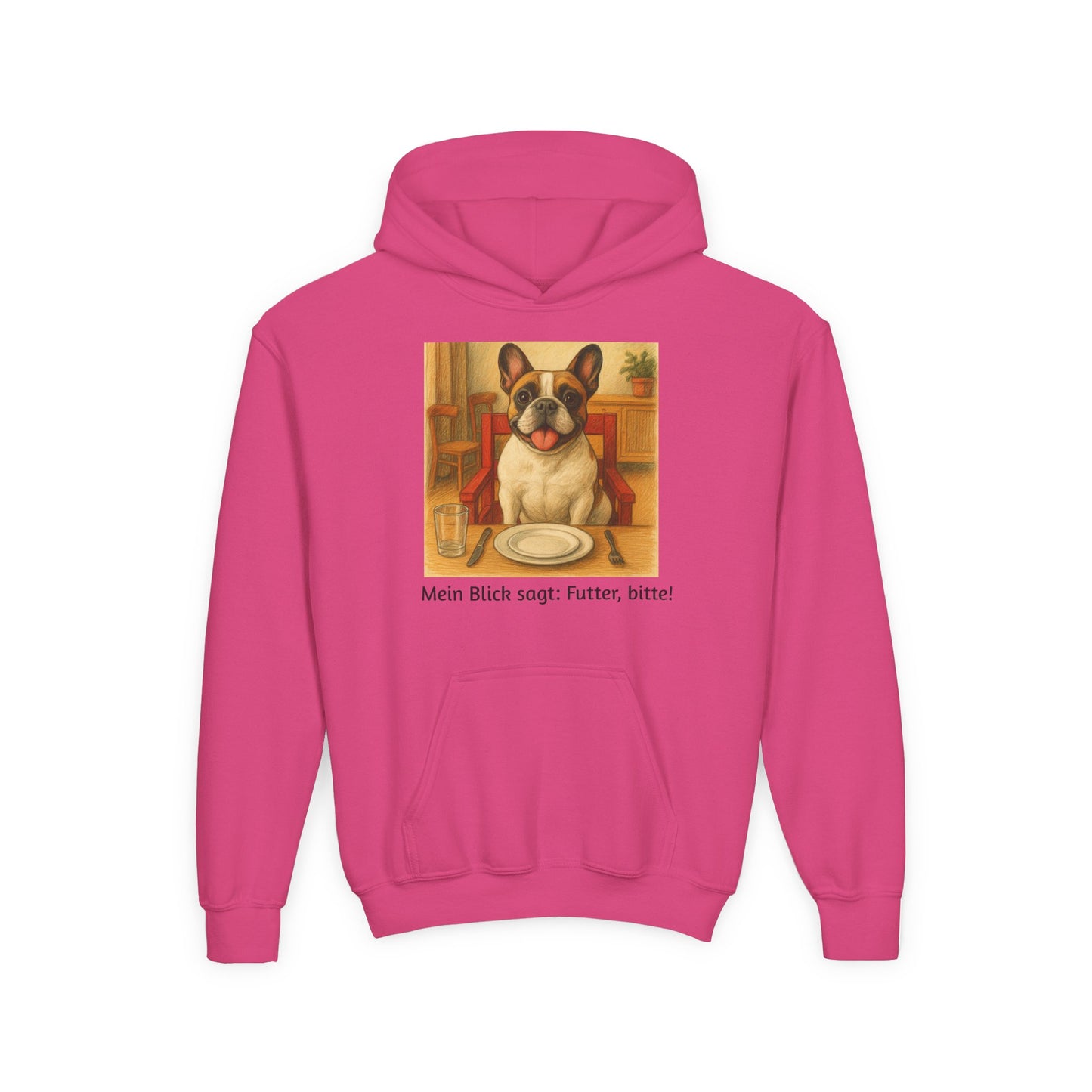 Youth Hoodie — Cute French Bulldog
