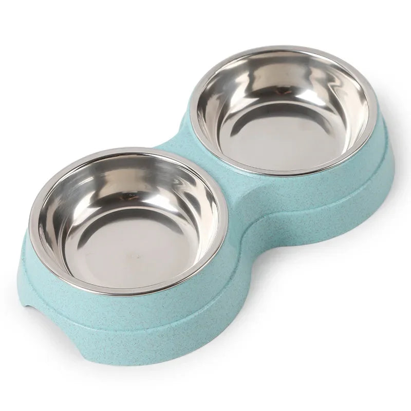 🐾 Double Pet Bowls – Food & Water in One!