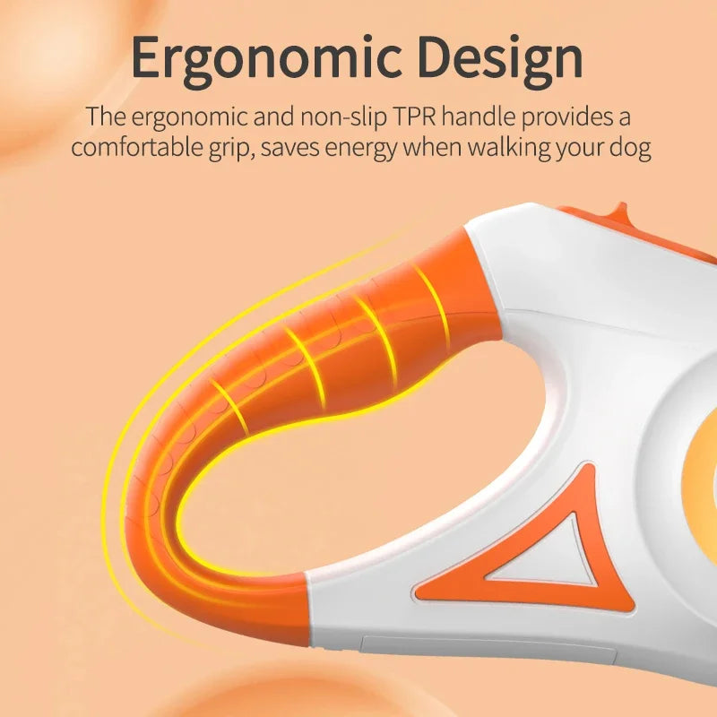 Glow in Style – Retractable LED Leash for Pets!