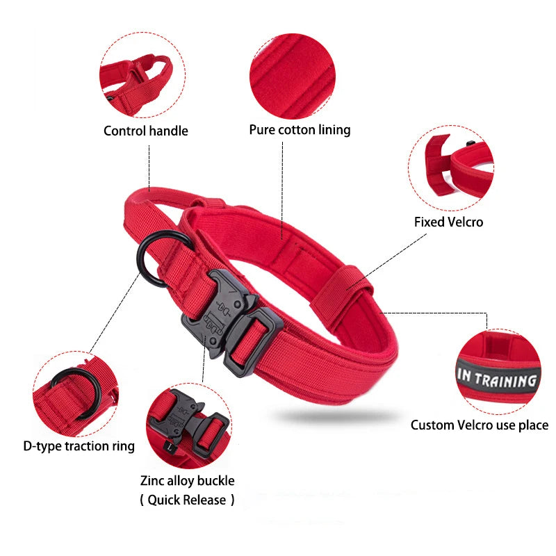 Durable Reflective Nylon Dog Collar & Leash Set