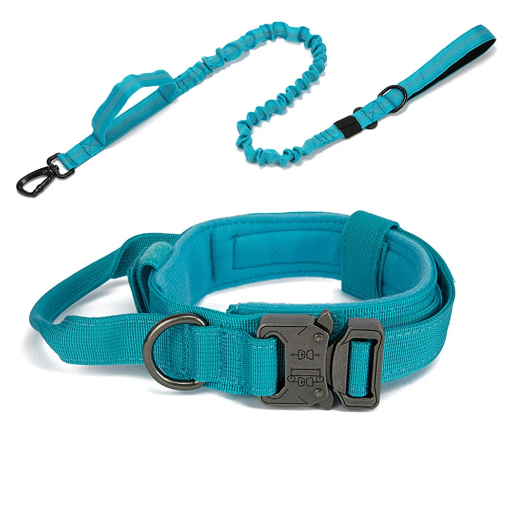 Durable Reflective Nylon Dog Collar & Leash Set