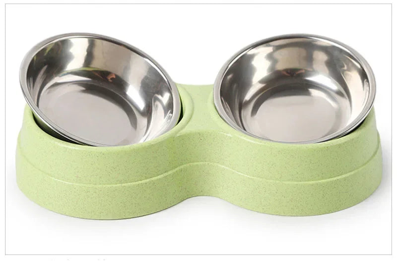 🐾 Double Pet Bowls – Food & Water in One!