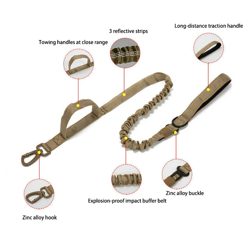 Durable Reflective Nylon Dog Collar & Leash Set